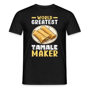 Tamale Cuisine mexicaine Tamale Lover - T-shirt homme - noir - Devant - AI Model Male 178 light (178cm)