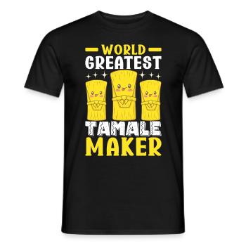 Tamale Mexikanisches Essen Tamale Liebhaber - Männer T-Shirt - Schwarz - Vorne - AI Model Male 178 light (178cm)