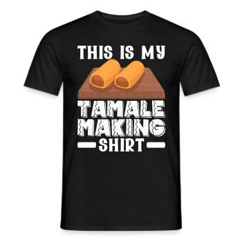 Tamale Mexikanisches Essen Tamale Liebhaber - Männer T-Shirt - Schwarz - Vorne - AI Model Male 178 light (178cm)