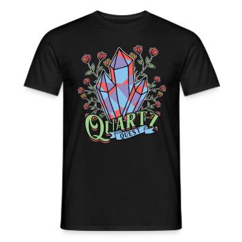 Géologie Géologue Géosciences Quartz Quest - T-shirt homme - noir - Devant - AI Model Male 178 light (178cm)