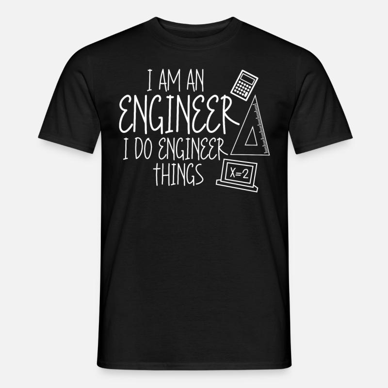 Engineer Joke Mechanical Engineering - Men’s T-shirt - black