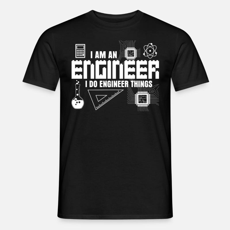 Mechanical Engineer Joke Engineering - Men’s T-shirt - black