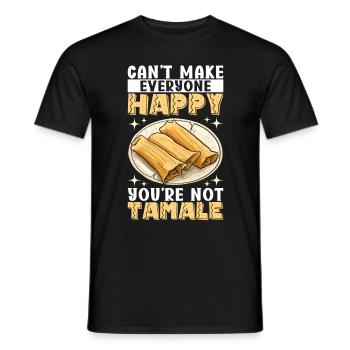 Tamale Cuisine mexicaine Tamale Lover - T-shirt homme - noir - Devant - AI Model Male 178 light (178cm)