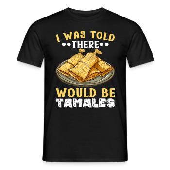 Tamale Cuisine mexicaine Tamale Lover - T-shirt homme - noir - Devant - AI Model Male 178 light (178cm)