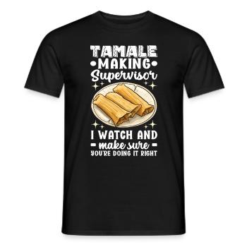Tamale Cuisine mexicaine Tamale Lover - T-shirt homme - noir - Devant - AI Model Male 178 light (178cm)