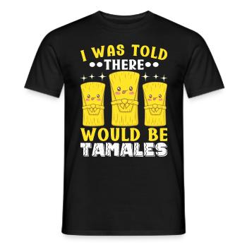 Tamale Cuisine mexicaine Tamale Lover - T-shirt homme - noir - Devant - AI Model Male 178 light (178cm)