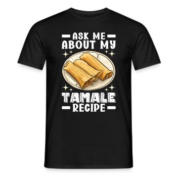 Tamale Cuisine mexicaine Tamale Lover - T-shirt homme - noir - Devant - AI Model Male 178 light (178cm)