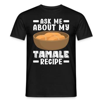 Tamale Cuisine mexicaine Tamale Lover - T-shirt homme - noir - Devant - AI Model Male 178 light (178cm)