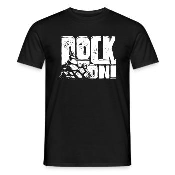 Géologie, géologue, géoscience, rock on ! - T-shirt homme - noir - Devant - AI Model Male 178 light (178cm)