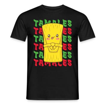 Tamale Cuisine mexicaine Tamale Lover - T-shirt homme - noir - Devant - AI Model Male 178 light (178cm)