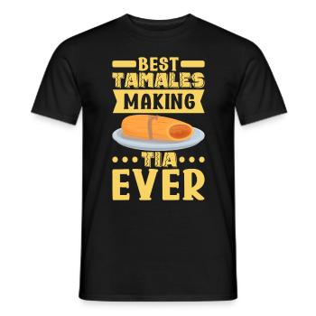 Tamale Cuisine mexicaine Tamale Lover - T-shirt homme - noir - Devant - AI Model Male 178 light (178cm)