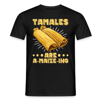 Tamale Cuisine mexicaine Tamale Lover - T-shirt homme - noir - Devant - AI Model Male 178 light (178cm)