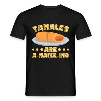 Tamale Mexikanisches Essen Tamale Liebhaber - Männer T-Shirt - Schwarz - Vorne - AI Model Male 178 light (178cm)