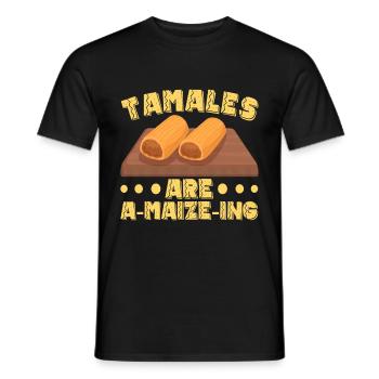 Tamale Mexikanisches Essen Tamale Liebhaber - Männer T-Shirt - Schwarz - Vorne - AI Model Male 178 light (178cm)