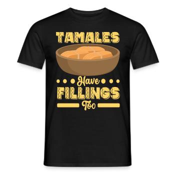 Tamale Cuisine mexicaine Tamale Lover - T-shirt homme - noir - Devant - AI Model Male 178 light (178cm)
