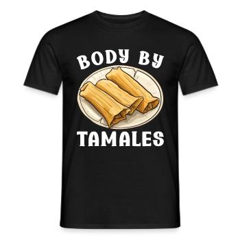 Tamale Cuisine mexicaine Tamale Lover - T-shirt homme - noir - Devant - AI Model Male 178 light (178cm)