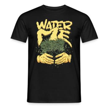 Plantes Plant Collector Plant Water Me - T-shirt homme - noir - Devant - AI Model Male 178 light (178cm)