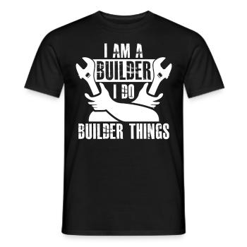 Road Keeper Builder Roadbuilder - Men's T-Shirt - black - Front - AI Model Male 178 light (178cm)
