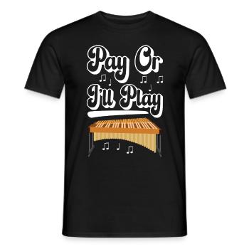 Vibraphon, vibraphoniste - T-shirt homme - noir - Devant - AI Model Male 178 light (178cm)