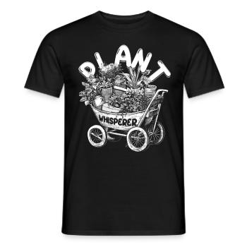 Collectionneur de plantes Plante Chuchoteur de plantes - T-shirt homme - noir - Devant - AI Model Male 178 light (178cm)