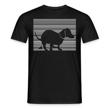 Caca Teckel Chien Caca Chiens - T-shirt homme - noir - Devant - AI Model Male 178 light (178cm)