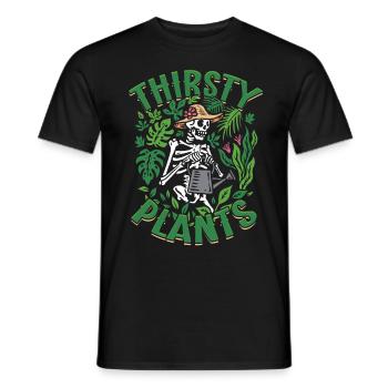 Plantes Collectionneur de plantes Plantes assoiffées - T-shirt homme - noir - Devant - AI Model Male 178 light (178cm)