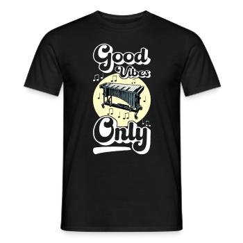Vibraphon, vibraphoniste - T-shirt homme - noir - Devant - AI Model Male 178 light (178cm)