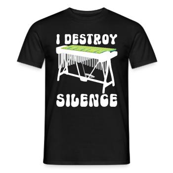 Vibraphon, vibraphoniste - T-shirt homme - noir - Devant - AI Model Male 178 light (178cm)