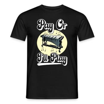 Vibraphon, vibraphoniste - T-shirt homme - noir - Devant - AI Model Male 178 light (178cm)
