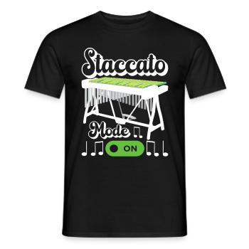 Vibraphon Vibraphonist - Männer T-Shirt - Schwarz - Vorne - AI Model Male 178 light (178cm)