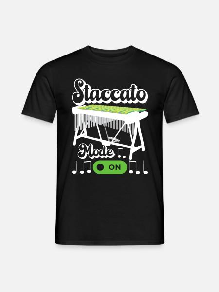 Vibraphon Vibraphonist - Männer T-Shirt - Schwarz
