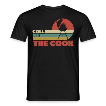 Cuisson BBQ Barbecue Poitrine de bœuf Steak - T-shirt homme - noir - Devant - AI Model Male 178 light (178cm)