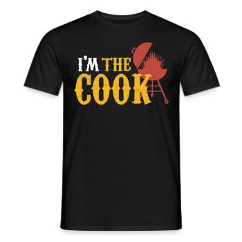 BBQ Cuisinier Barbecue Poitrine de bœuf Steak - T-shirt homme - noir - Devant - AI Model Male 178 light (178cm)