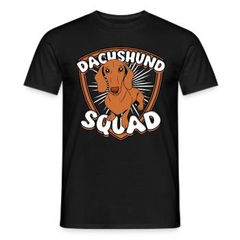Teckel Teckel à poil dur Dachshund Squad - T-shirt homme - noir - Devant - AI Model Male 178 light (178cm)
