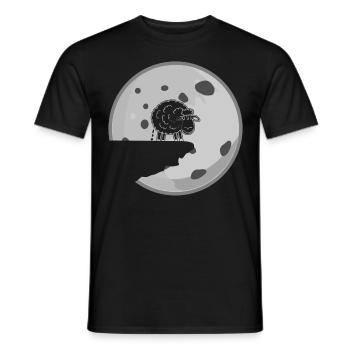 Shitting Sheep - Men's T-Shirt - black - Front - AI Model Male 178 light (178cm)