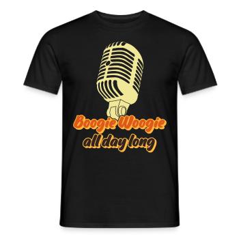 Boogie Woogie Dancing Swing - Männer T-Shirt - Schwarz - Vorne - AI Model Male 178 light (178cm)