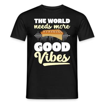 Vibraphon Vibraphonist - Männer T-Shirt - Schwarz - Vorne - AI Model Male 178 light (178cm)