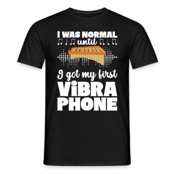 Vibraphon Vibraphonist - Männer T-Shirt - Schwarz - Vorne - AI Model Male 178 light (178cm)