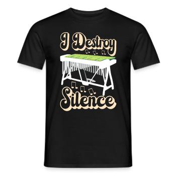 Vibraphon, vibraphoniste - T-shirt homme - noir - Devant - AI Model Male 178 light (178cm)