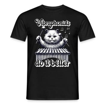 Vibraphon, vibraphoniste - T-shirt homme - noir - Devant - AI Model Male 178 light (178cm)