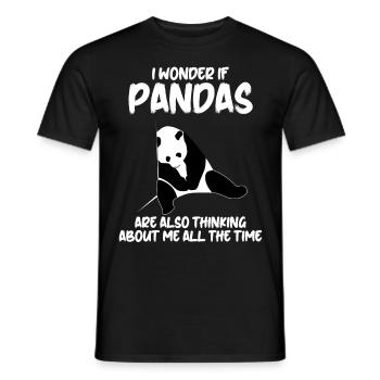 Sleeping Giant Panda Panda Bear - Männer T-Shirt - Schwarz - Vorne - AI Model Male 178 light (178cm)