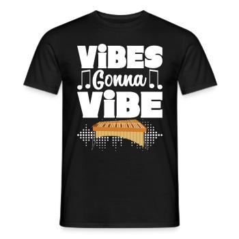 Vibraphon, vibraphoniste - T-shirt homme - noir - Devant - AI Model Male 178 light (178cm)