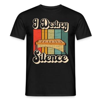 Vibraphon, vibraphoniste - T-shirt homme - noir - Devant - AI Model Male 178 light (178cm)