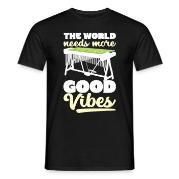 Vibraphon, vibraphoniste - T-shirt homme - noir - Devant - AI Model Male 178 light (178cm)