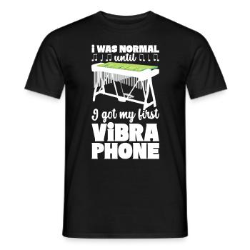 Vibraphon Vibraphonist - Männer T-Shirt - Schwarz - Vorne - AI Model Male 178 light (178cm)