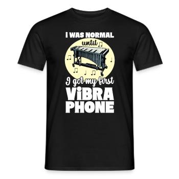 Vibraphon, vibraphonist - Men's T-Shirt - black - Front - AI Model Male 178 light (178cm)