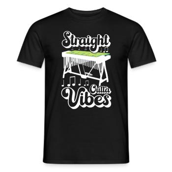 Vibraphon, vibraphonist - Men's T-Shirt - black - Front - AI Model Male 178 light (178cm)