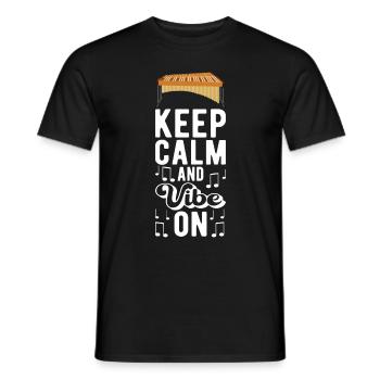 Vibraphon, vibraphonist - Men's T-Shirt - black - Front - AI Model Male 178 light (178cm)