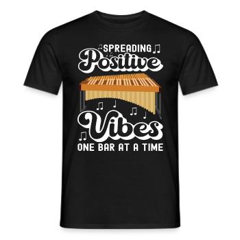 Vibraphon Vibraphonist - Männer T-Shirt - Schwarz - Vorne - AI Model Male 178 light (178cm)