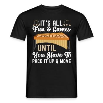 Vibraphon, vibraphonist - Men's T-Shirt - black - Front - AI Model Male 178 light (178cm)